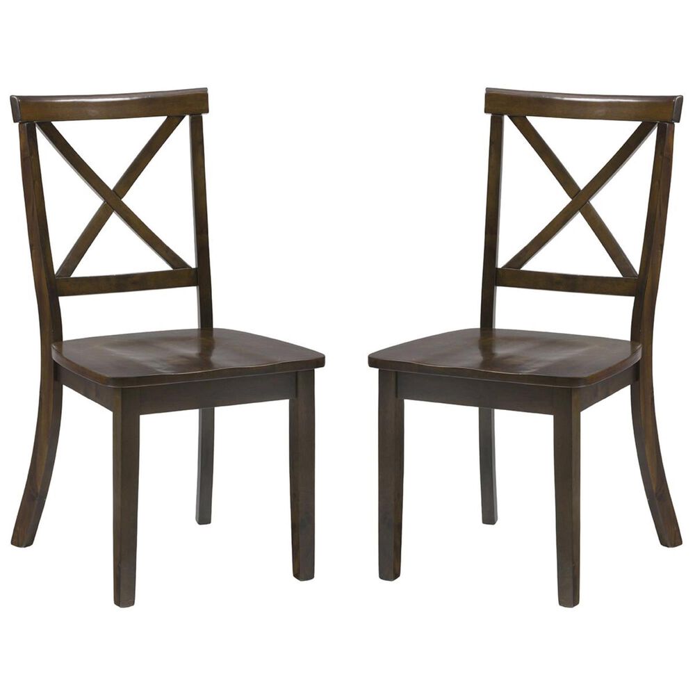 Waltham Taylor X-Back Side Chair in Cherry - Set of 2, , large