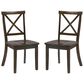 Waltham Taylor X-Back Side Chair in Cherry - Set of 2, , large