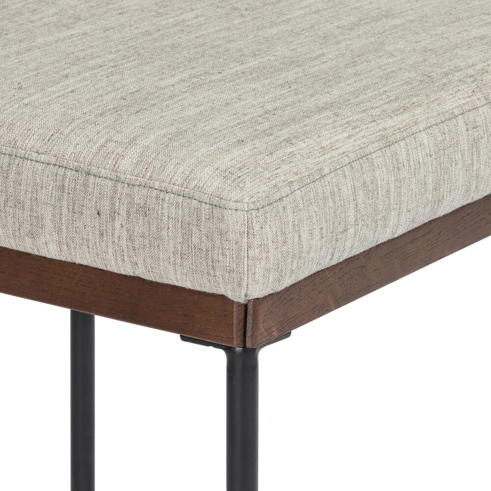 Four Hands Benton Bar Stool in Almond Oak and Midnight, , large