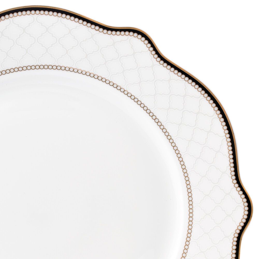 Gifts Plus Peak View 20-Piece Bone China Set in Black and Gold, , large