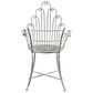 Hearth and Haven Outdoor Arm Chair with Fan-Shaped Backrest in Gray, , large