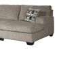 Signature Design by Ashley Ballinasloe 3-Piece Right Facing U-Shaped Sectional in Platinum, , large