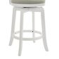 Armen Living Blair 30" Swivel Bar Stool in Matte White, , large