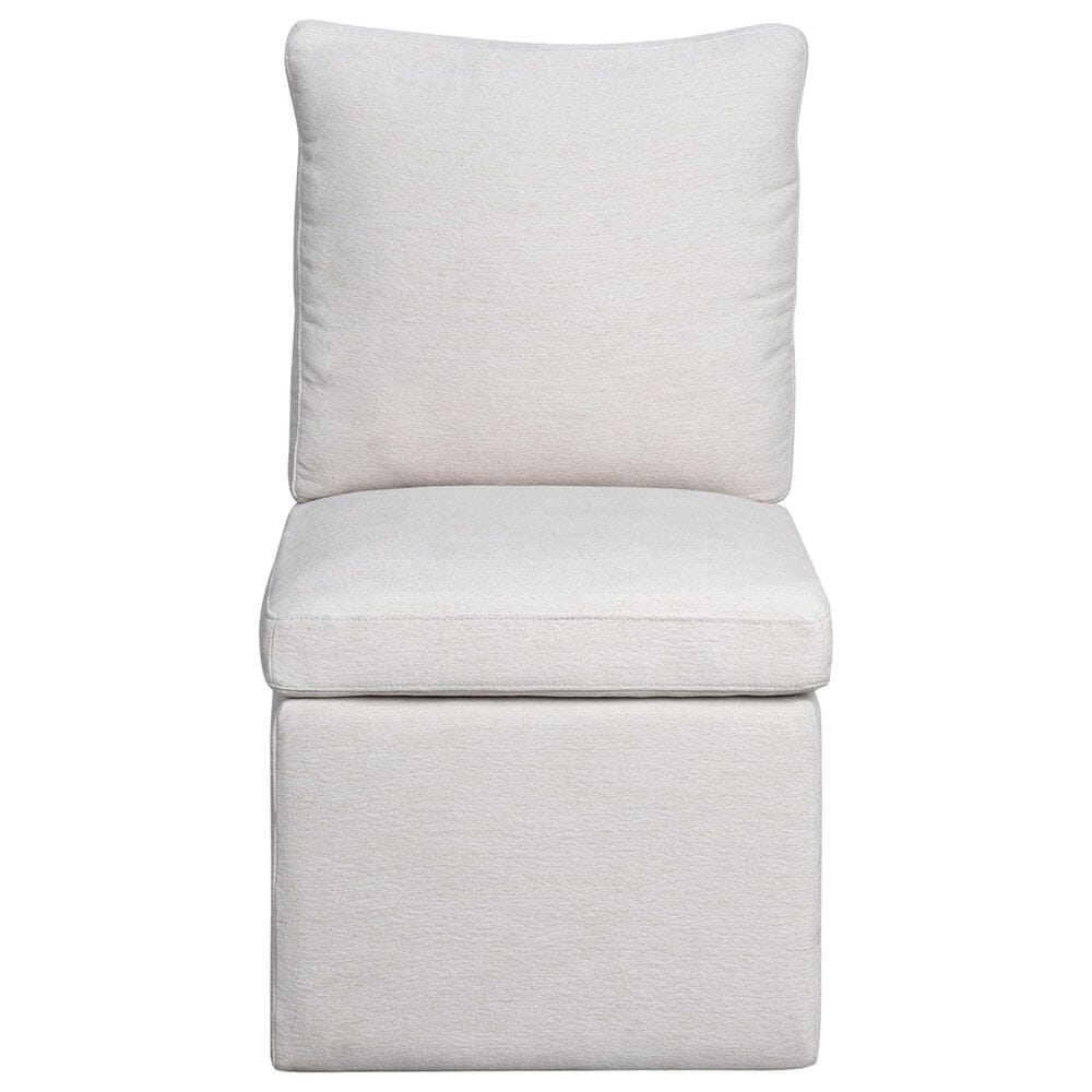 Hawthorne Furniture Upholstered Side Chair with Pillow Back in Cream, , large