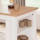Ashley Gesthaven Counter Height Table in Light Natural and White - Table Only, , large