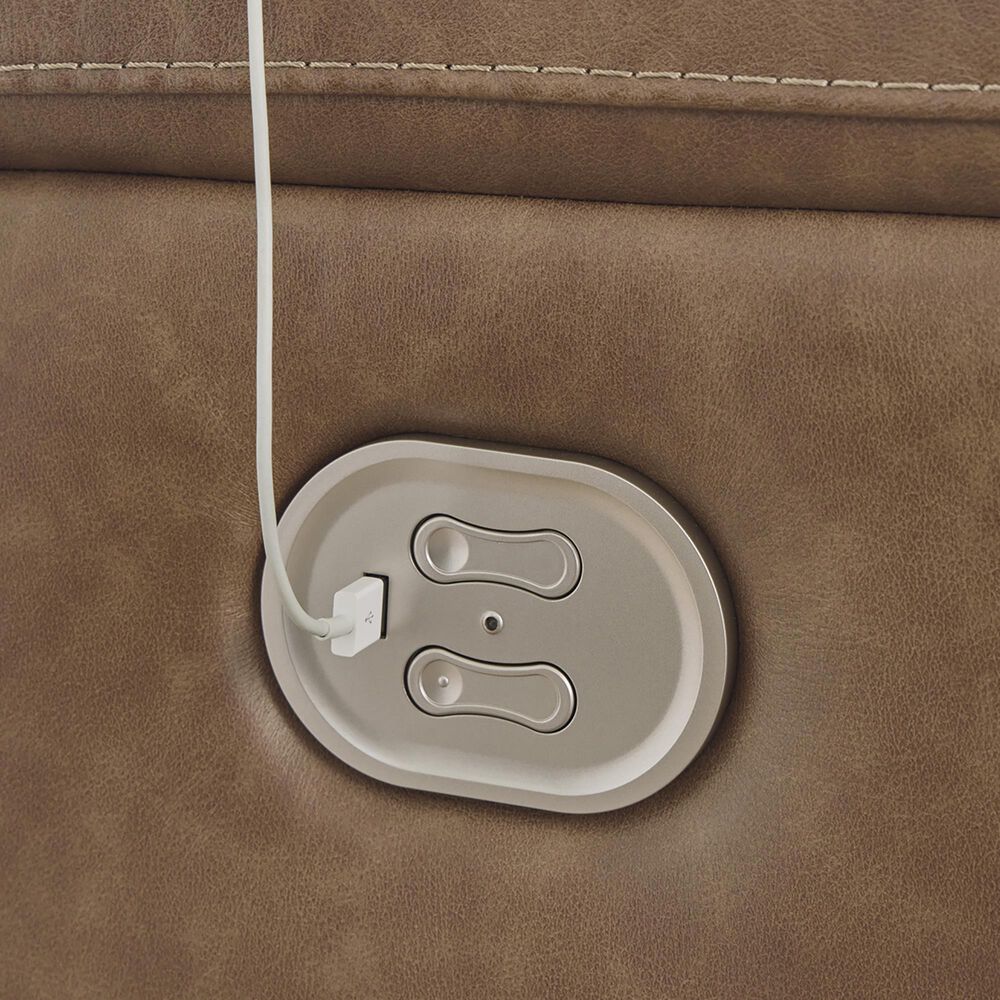 Ashley Trasimeno 2-Piece Power Reclining Sofa and Recliner in Caramel, , large