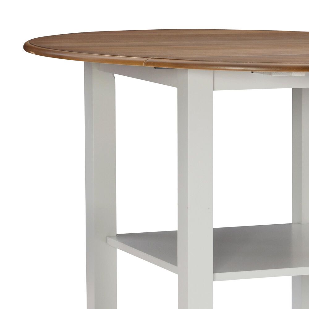 Linon Home Decor Colm 3-Piece Counter Set in Warm Brown and Light Grey, , large