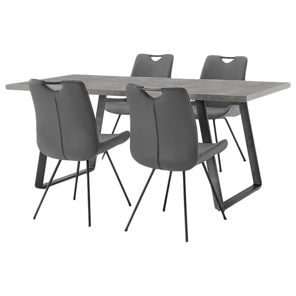 Blue River Coronado 5-Piece Dining Set in Gray, , large