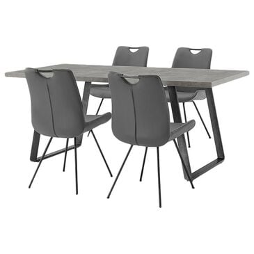 Blue River Coronado 5-Piece Dining Set in Gray, , large