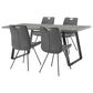 Blue River Coronado 5-Piece Dining Set in Gray, , large
