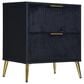 New Heritage Design Kailani 2-Drawer Nightstand in Black, , large
