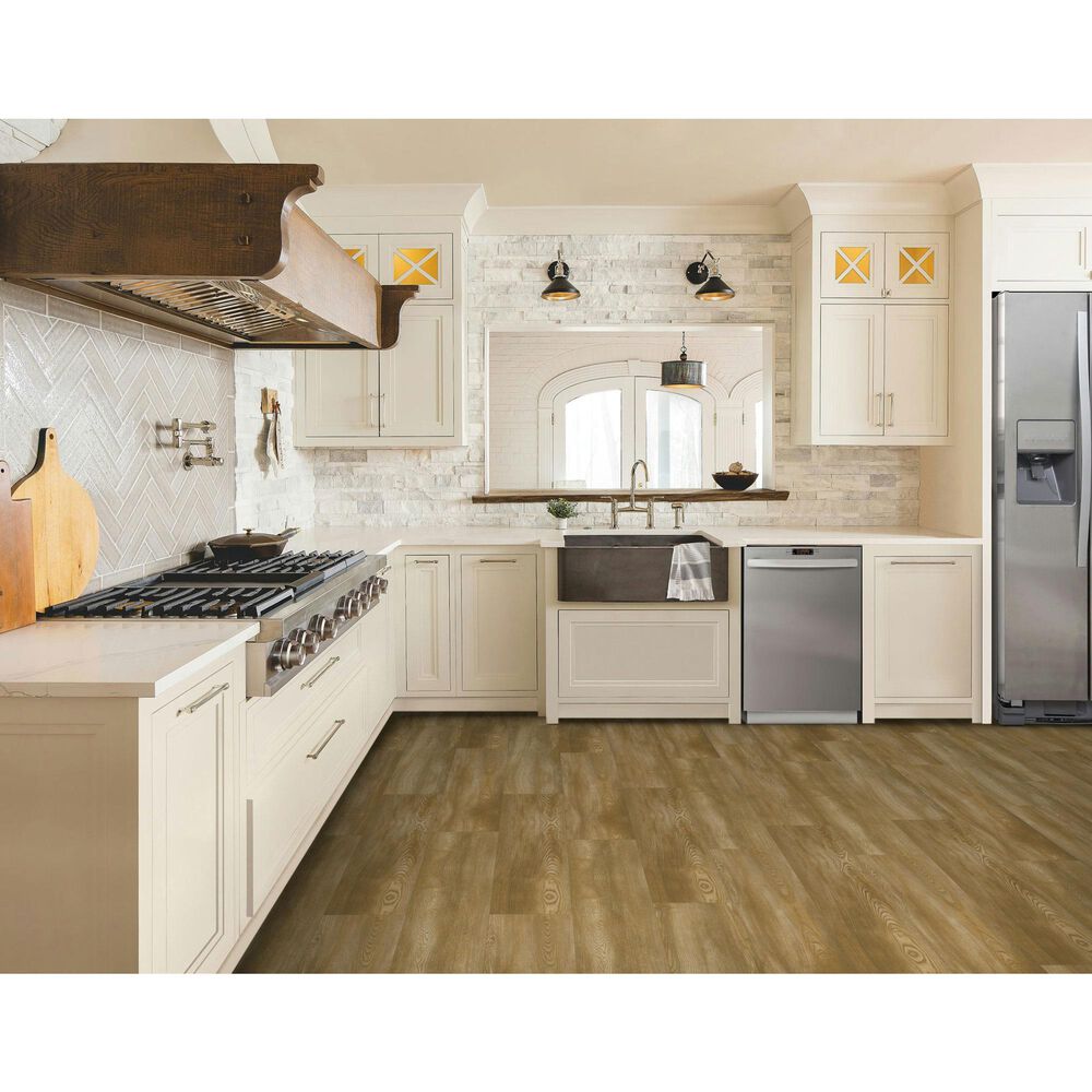 Karastan Curated Grain Acorn 9" x 60" Luxury Vinyl Plank, , large