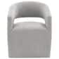 Furniture of America Rivena Modern Arm Chair with Casters in Light Gray, , large
