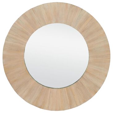 Garber Collection Wood Wall Mirror in Red Oak, , large