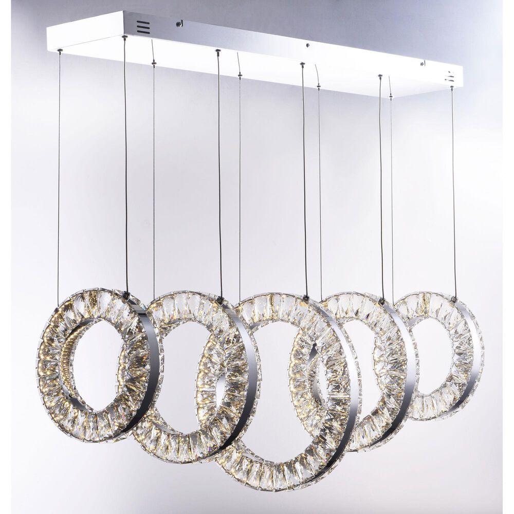 Maxim Lighting Charm 5-Light Chandelier in Polished Chrome, , large