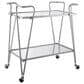 Linon Home Decor Mid-Century Bar Cart in Silver, , large