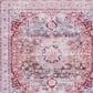 Safavieh Serapi 6"7" Square Light Blue and Red Area Rug, , large
