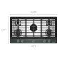KitchenAid 36" Gas Cooktop with Backlit Knobs and Griddle in Juniper, , large