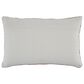 Ashley Ackford 14" x 22" Lumbar Throw Pillow in White and Rust, , large