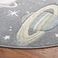 Safavieh Carousel 6"7" Round Grey and Lavender Kids  Area  Rug, , large