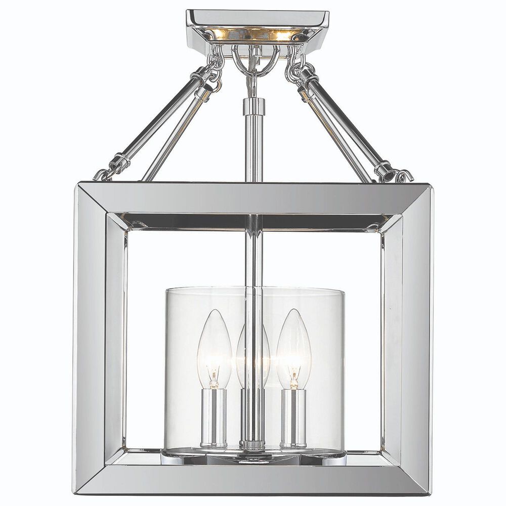 Golden Lighting Smyth 3-Light Convertible Pendant in Chrome, , large