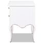Jennifer Taylor Home Court Side Table in Soft White and Gold, , large