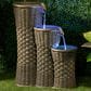 Alfresco Home Everwoven Fountain in Stone Gray, , large