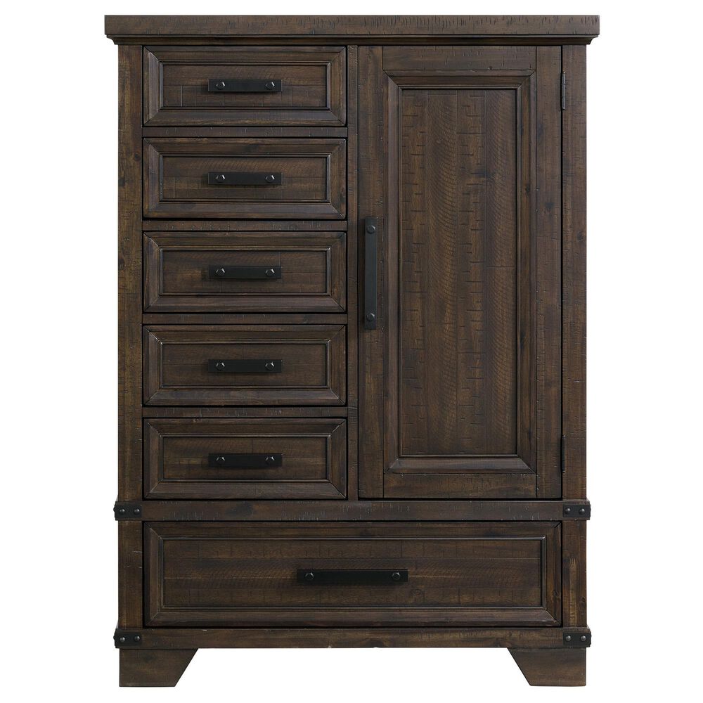 Mayberry Hill Colorado 6 Drawer Door Chest in Charcoal, , large