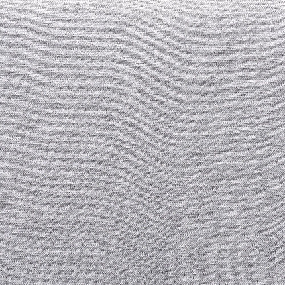 Baxton Studio Dexter King Panel Headboard with Light Grey Fabric in Walnut Brown, , large