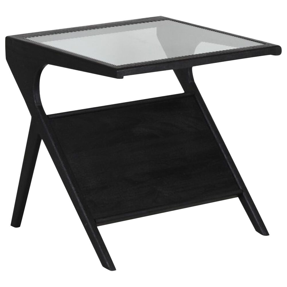 Porter Design Canberra Square End Table in Black, , large