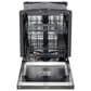 LG 24" Built-In Pocket Handle Dishwasher with SteamAssist in Black Stainless Steel, , large