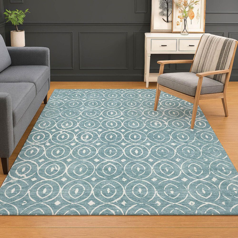 Dalyn Rug Company The Reserve TR12 Turquoise 8&#39; x 10&#39; Indoor/Outdoor Area Rug, , large