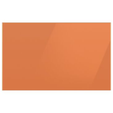 Samsung Bespoke 4-Door French Door Refrigerator Bottom Panel in Clementine Glass, , large
