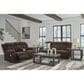 Ashley Observation Power Reclining Loveseat with Console in Chocolate Velvet, , large