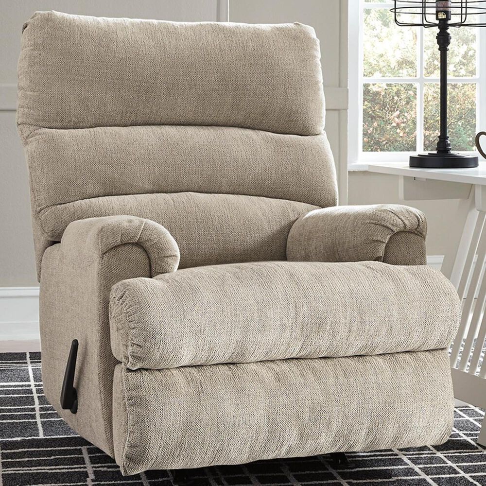 Signature Design by Ashley Man Fort Manual Rocker Recliner in Dusk, , large