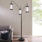 Lite Source Felix LED 3-Lite Arch Floor Lamp in Black, , large