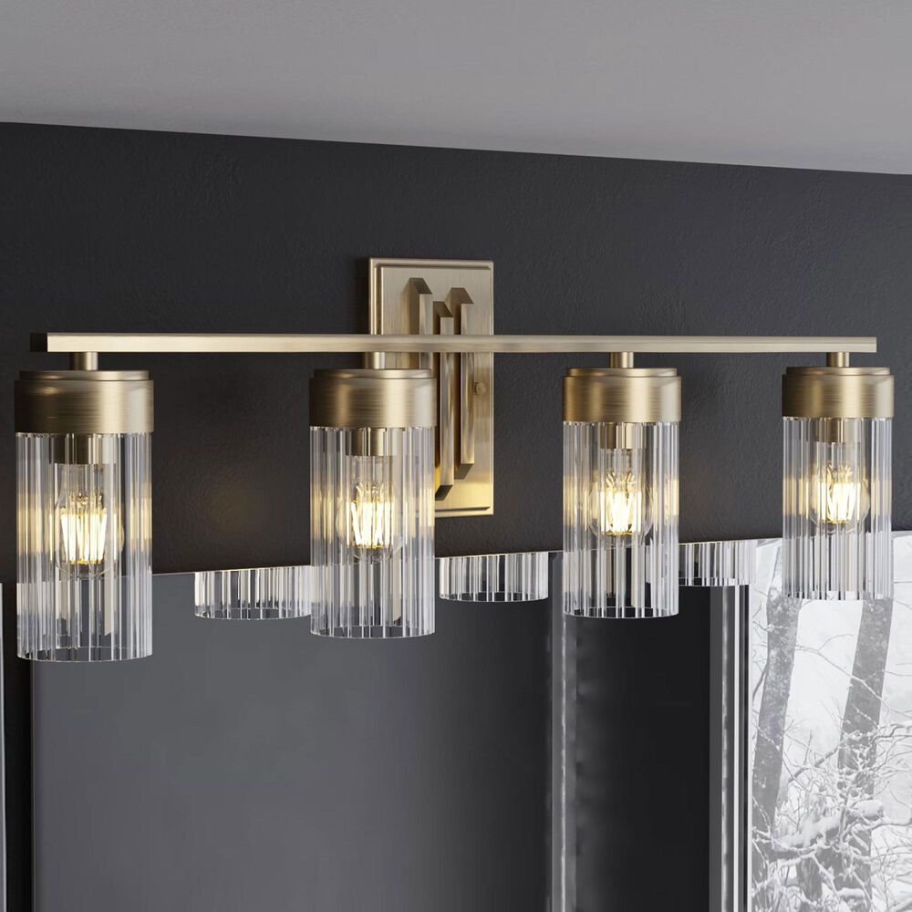 Hunter Gatz 4-Light Vanity in Alturas Gold, , large