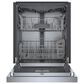 Bosch 300 Series 24"" Built-In Recessed Handle Dishwasher with 5 Wash Cycles in Stainless Steel, , large