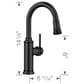 Blanco Empressa Pull-Down Bar Faucet 1.5 GPM in Matte Black, , large