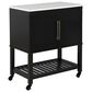 Linden Boulevard Poppy Kitchen Cart in Black, , large