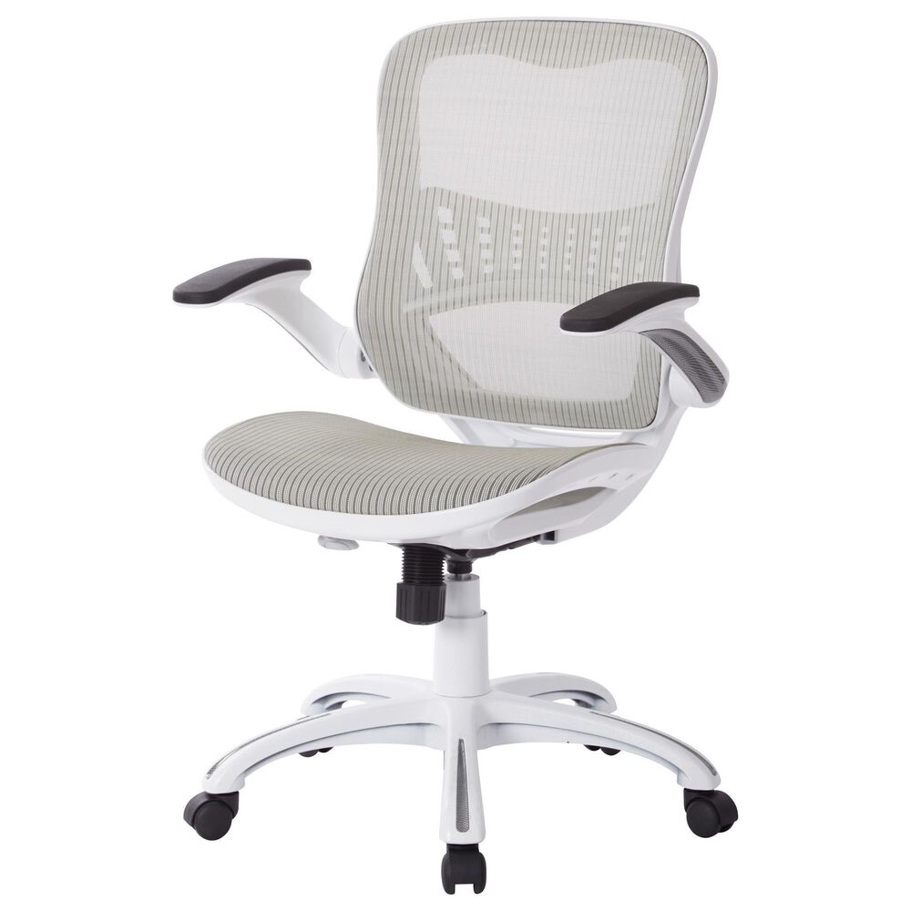 OSP Home Riley Mesh Back Office Chair in White, , large
