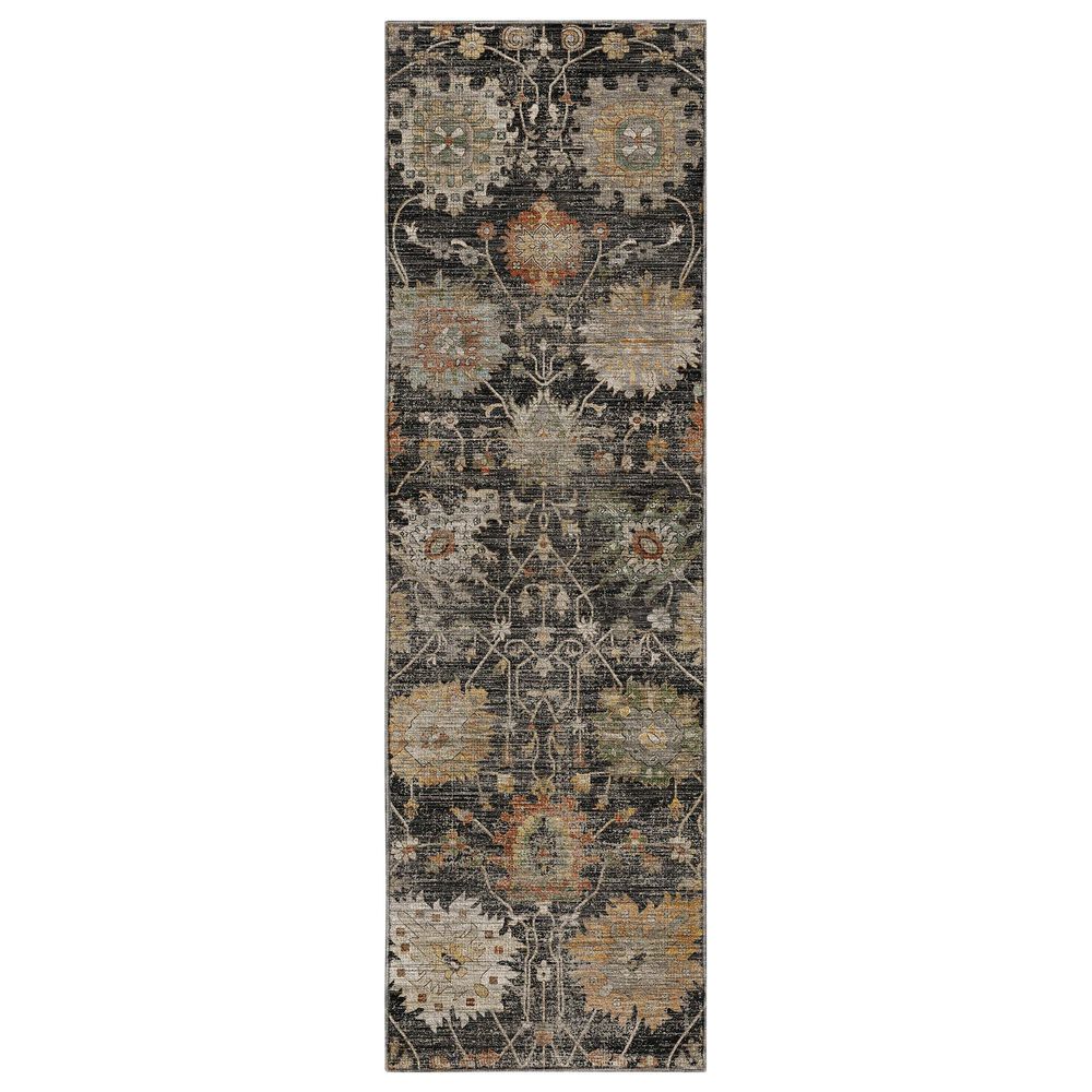 Dalyn Rug Company Aristo AR6 Black 2'3" x 7'6" Runner, , large