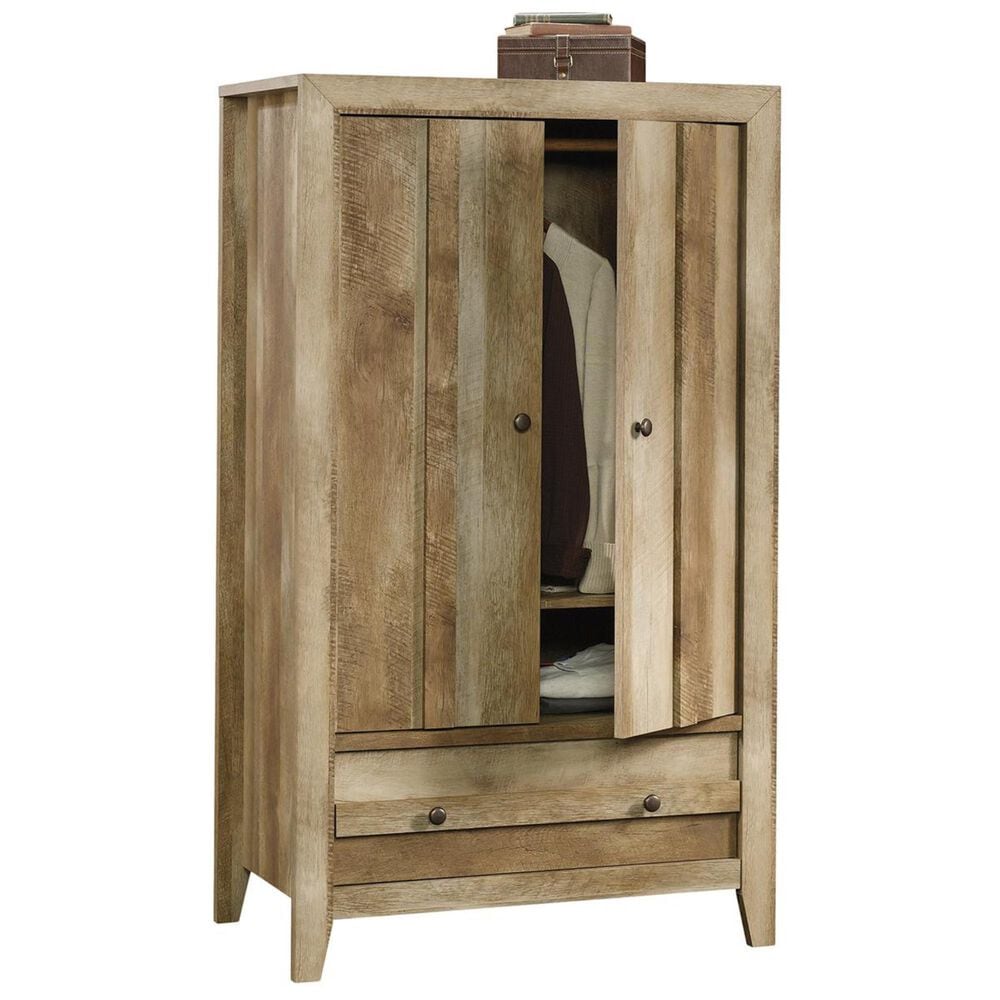 Sauder Dakota Pass Armoire in Craftsman Oak, , large