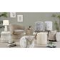 LumiSource Tahoe 17" Storage Ottoman with Mango Wood Top in Beige, , large