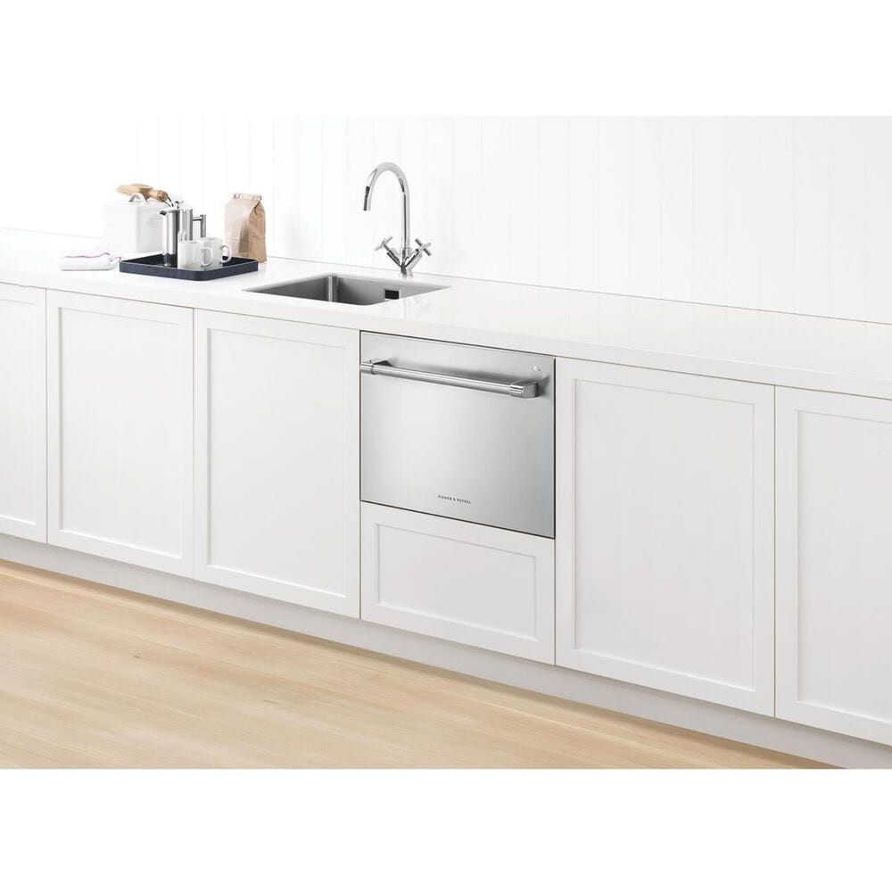 Fisher &amp; Paykel 24" Professional Built-In Double Drawer Dishwasher in Stainless Steel, , large
