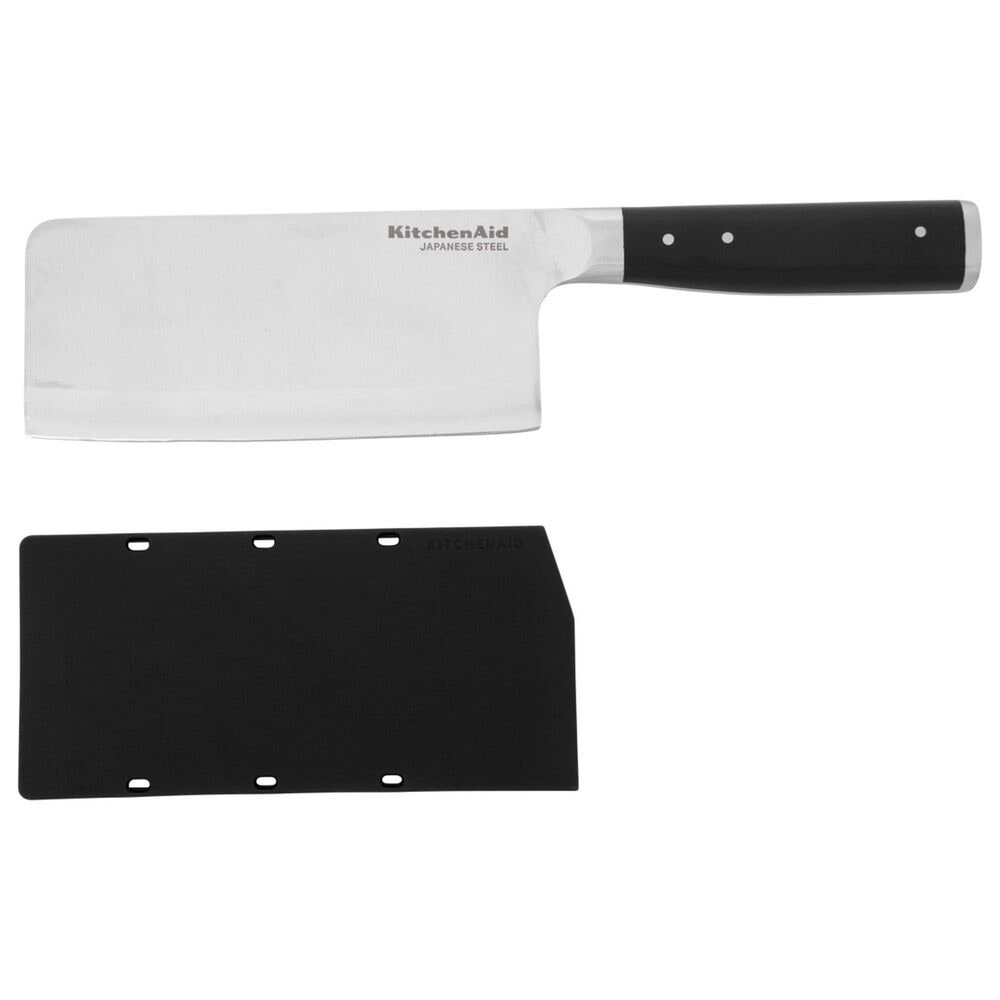 KitchenAid Gourmet 6" Cleaver Knife in Stainless Steel and Black, , large
