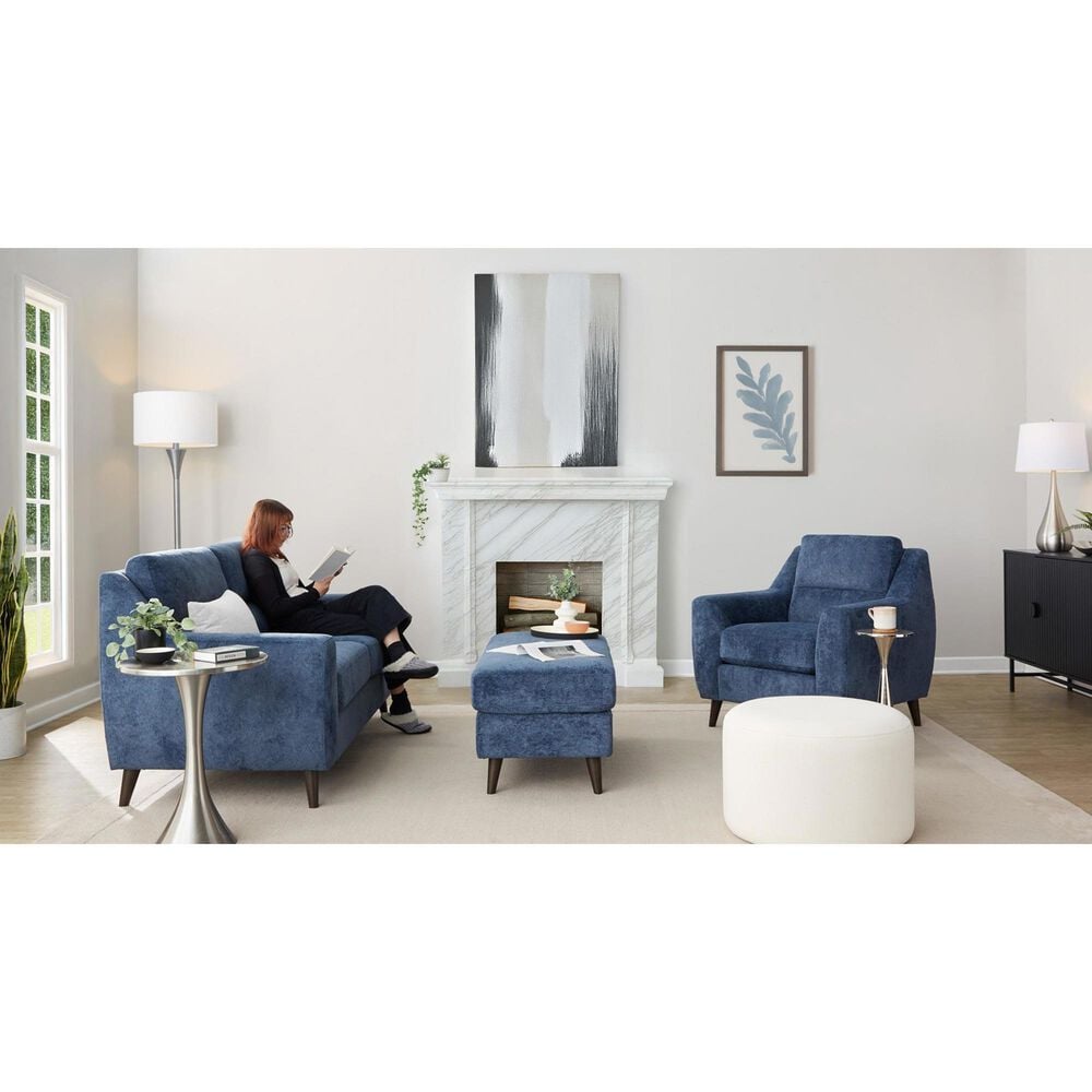 LumiSource Carly Accent Chair in Blue, , large