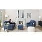 LumiSource Carly Accent Chair in Blue, , large