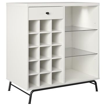 DHP Bayberry Bar Cabinet in White, , large