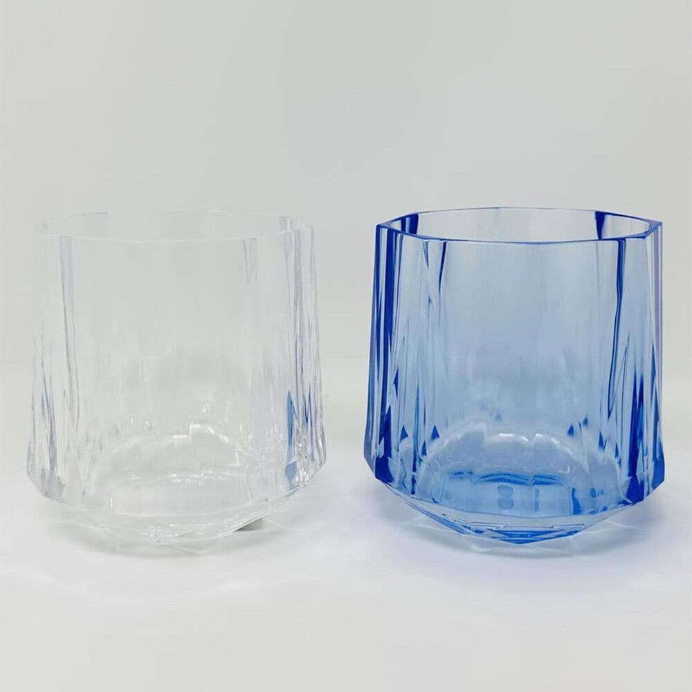 LeadingWare Crystal Diamond 12 Oz Double Old Fashioned Tumbler in Clear, , large